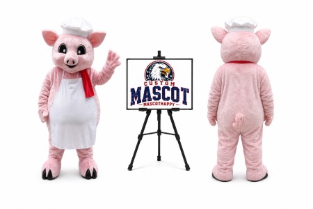 Pig Chef Mascot Costume for Food Events