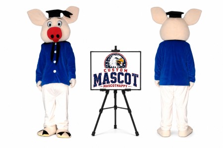 Pig Doctor Mascot Costume