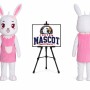 Bunny Rabbit Mascot Costume for Easter Events