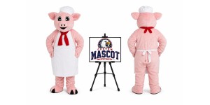 Pig Chef Mascot Costume for Food Events Pig Chef Mascot Costume for Food Events