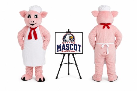 Pig Chef Mascot Costume for Food Events