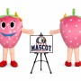 Strawberry Mascot Costume