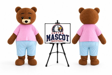 T-Shirt Adult Teddy Bear Mascot Costume