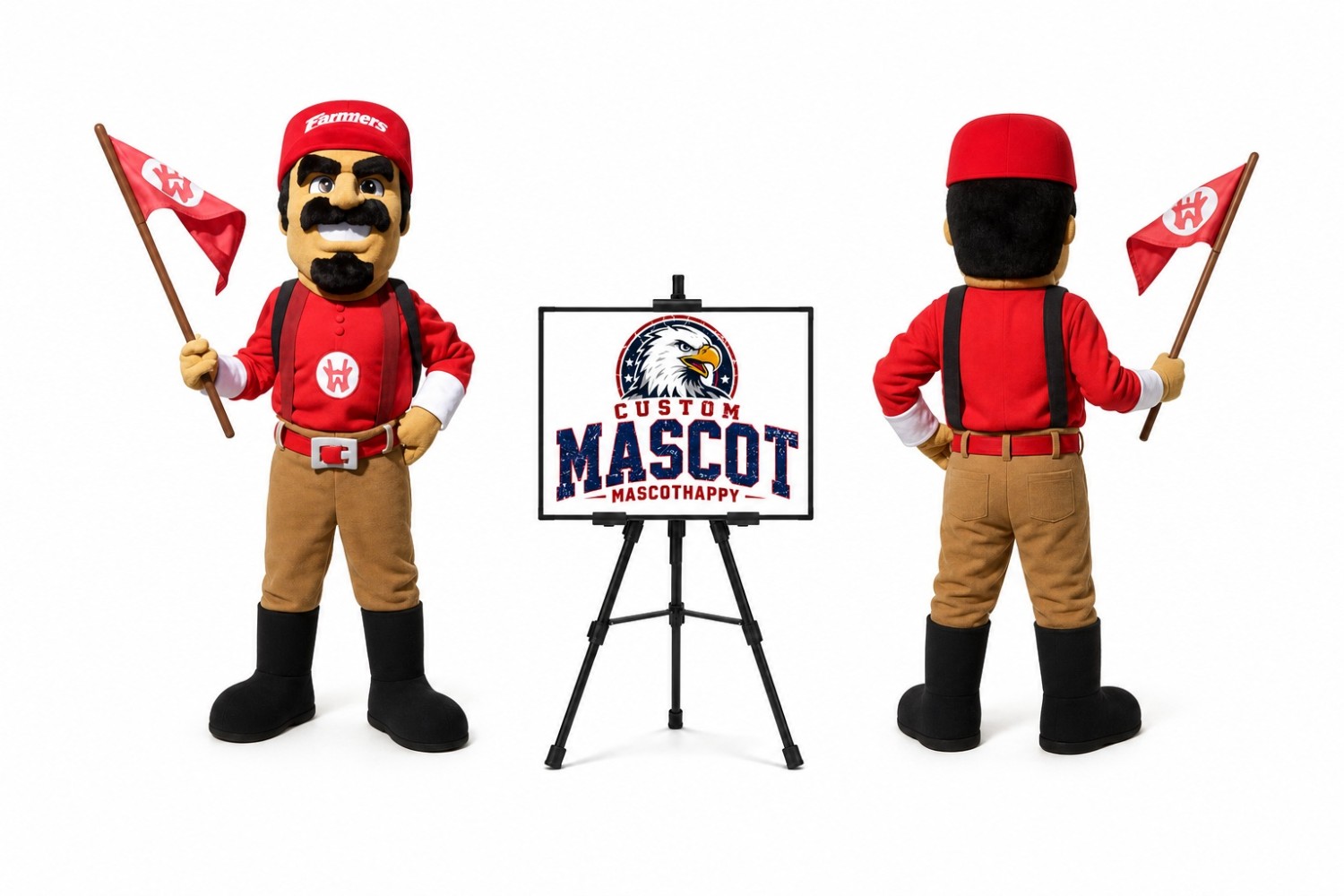 Pioneer Mascot Costume Pioneer Mascot Costume