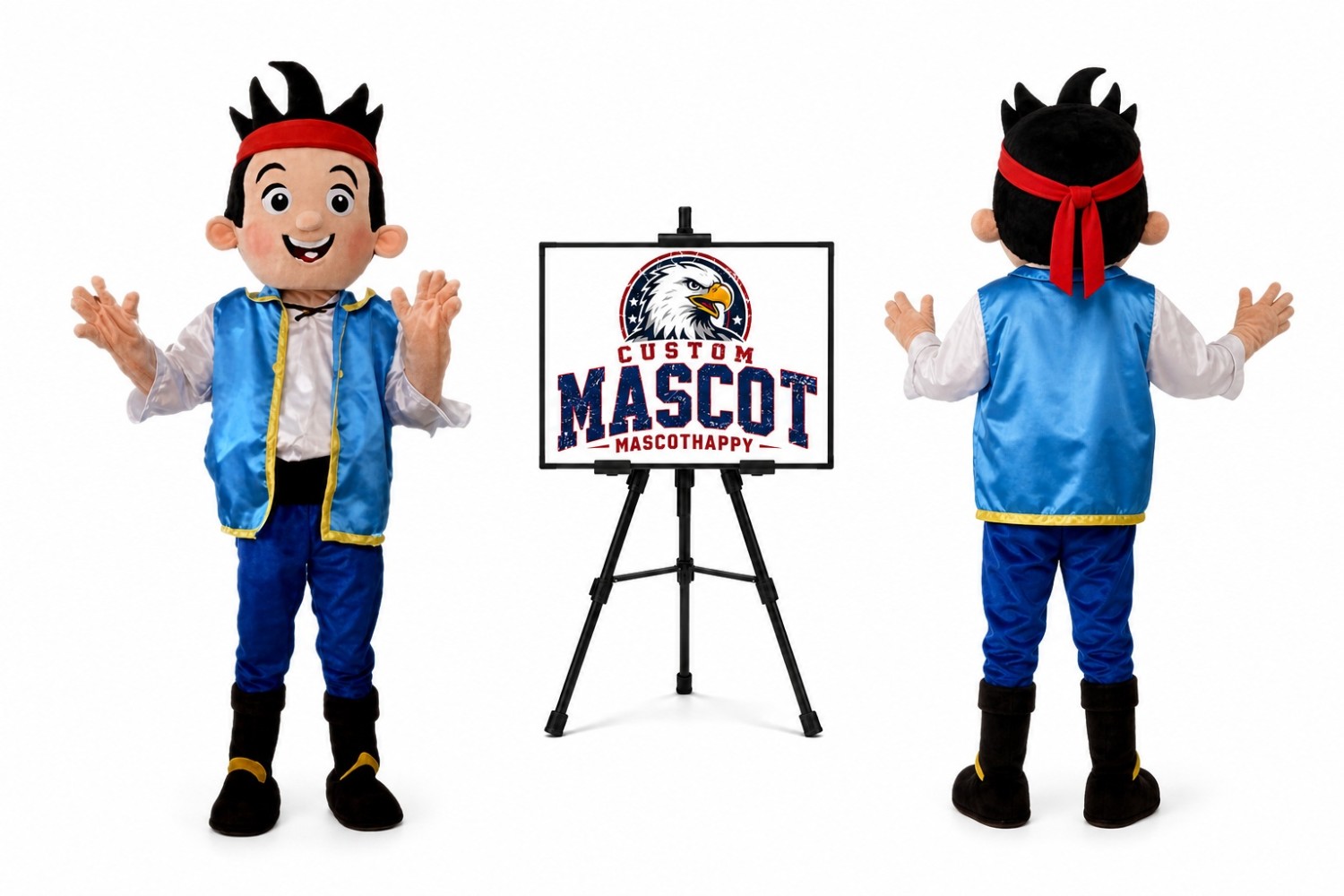 Pirate Boy Mascot Costume for Parties Pirate Boy Mascot Costume for Parties