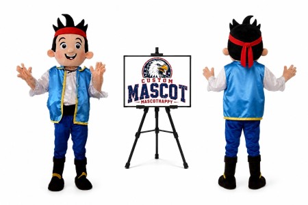 Pirate Boy Mascot Costume for Parties