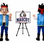 Pirate Boy Mascot Costume for Parties
