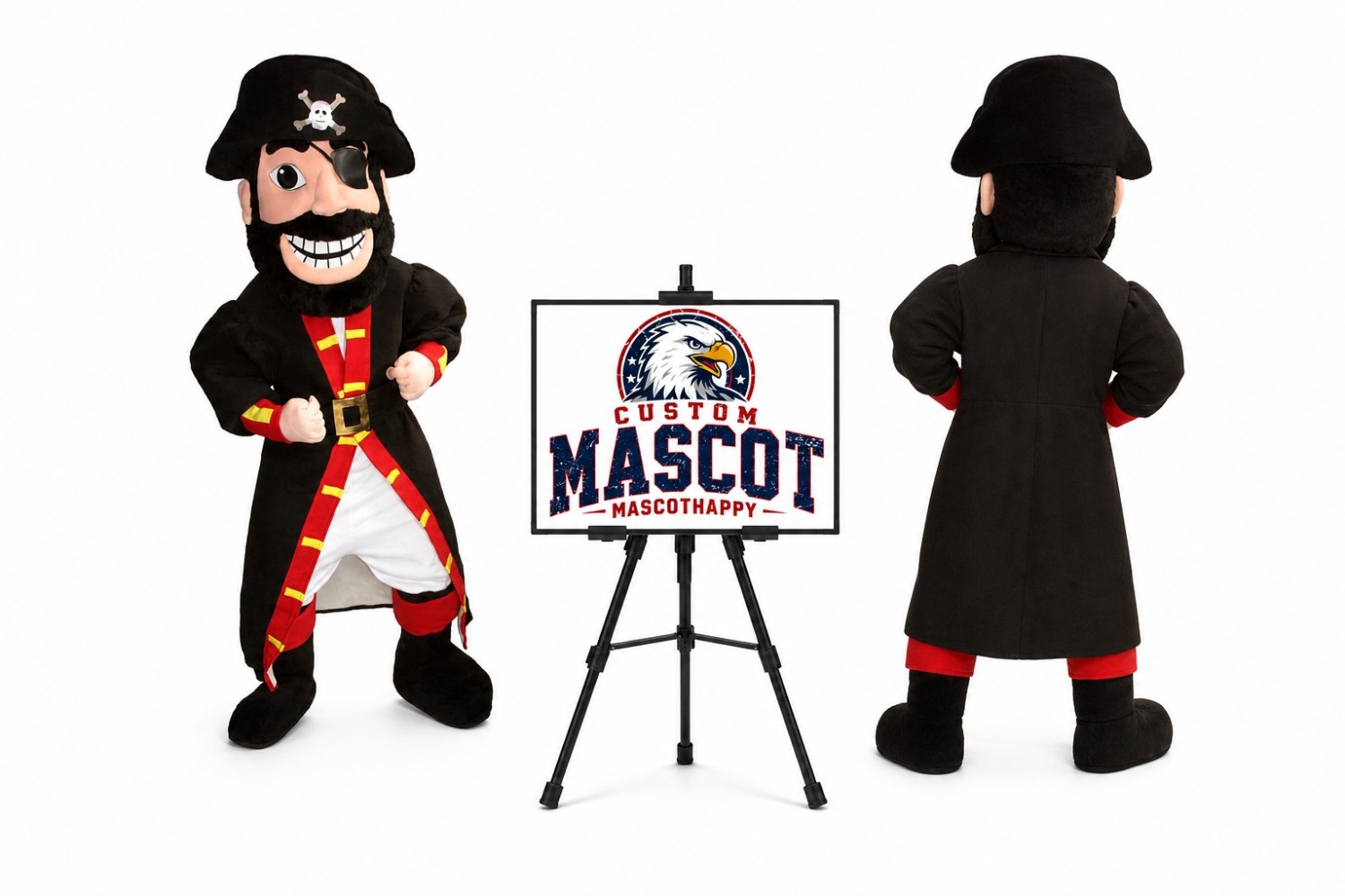 Pirate Captain Halloween Mascot Costume for Halloween Events Pirate Captain Halloween Mascot Costume for Halloween Events