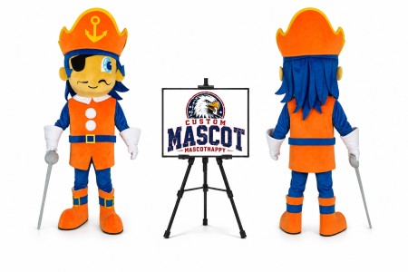 Pirate Captain Mascot Costume for Parties