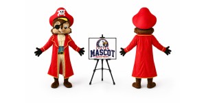 Pirate Squirrel Mascot Costume for Parties Pirate Squirrel Mascot Costume for Parties