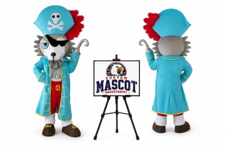 Pirate Wolf Mascot Costume for Parties