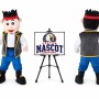 Pirates Boy Mascot Costume for Parties