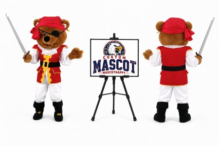 Pirates Bear Mascot Costume for Parties