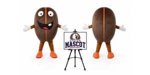 Plant Coffee Beans Mascot Costume Plant Coffee Beans Mascot Costume