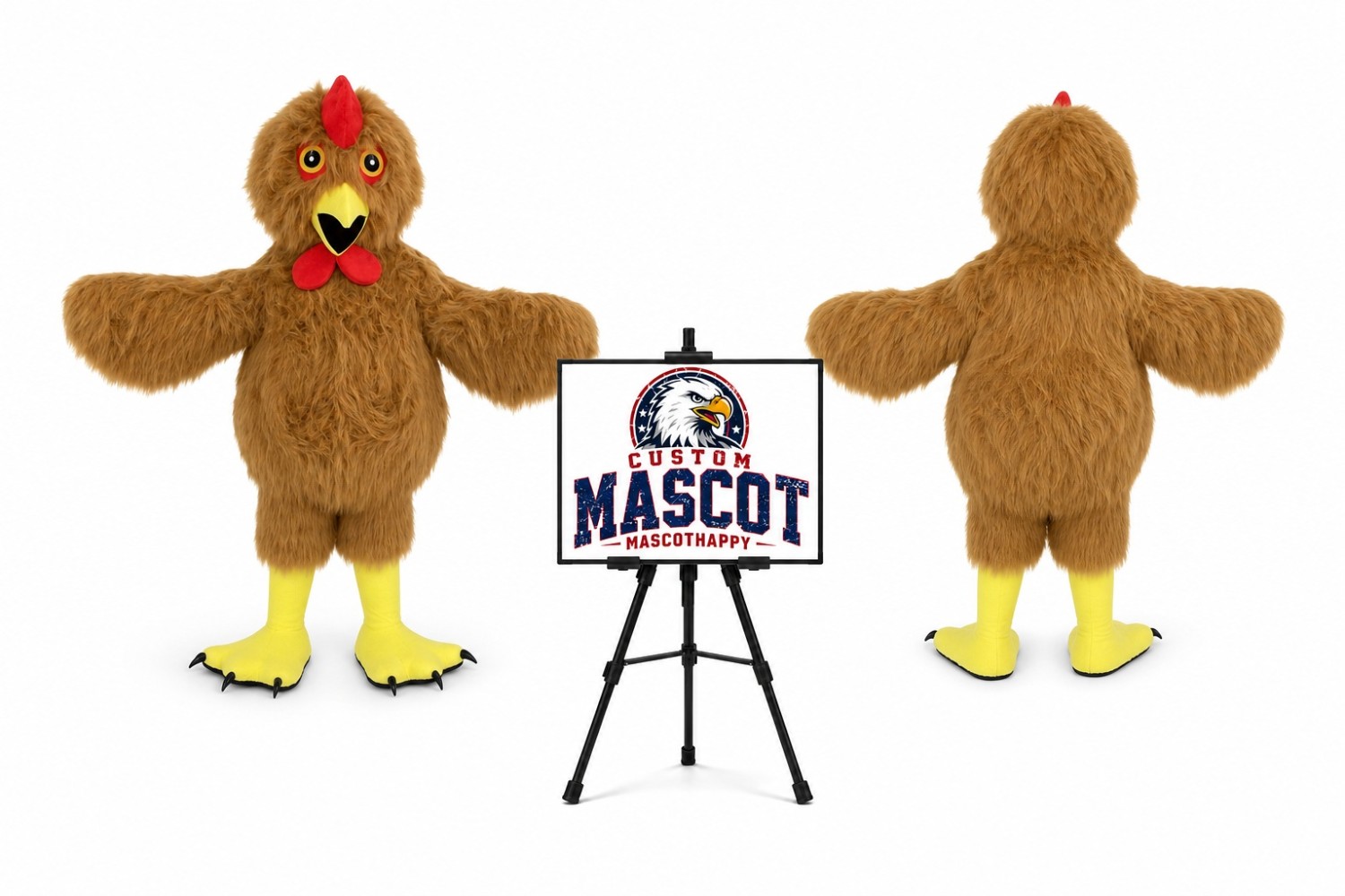 Plush Adult Chicken Rooster Mascot Costume Plush Adult Chicken Rooster Mascot Costume