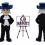Plush American Cowboy Gentleman Cartoon Mascot Costume