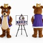 Plush Bear King Mascot Costume