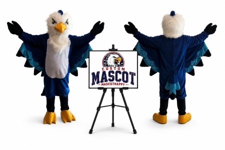 Plush Eagle Mascot Costume