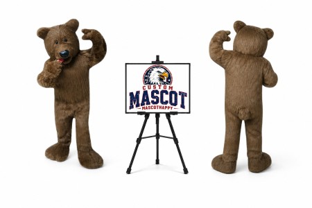 Plush Bear Mascot Costume