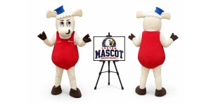 Plush Cartoon Genius Sheep Mascot Costume Plush Cartoon Genius Sheep Mascot Costume