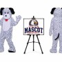 Plush Dalmatian Dog Mascot Costume
