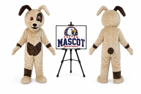 Plush Dog Mascot Costume