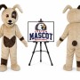 Plush Dog Mascot Costume
