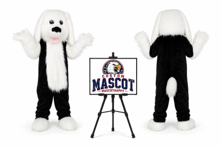 Plush Furry Puppy Dog Mascot Costume