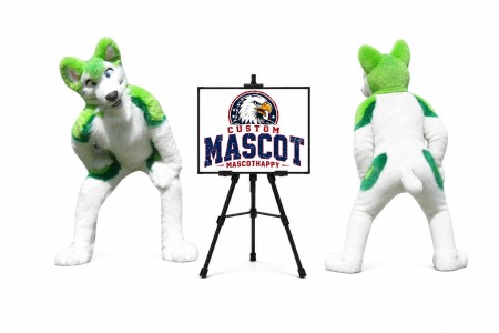 Plush Wolf Mascot Costume