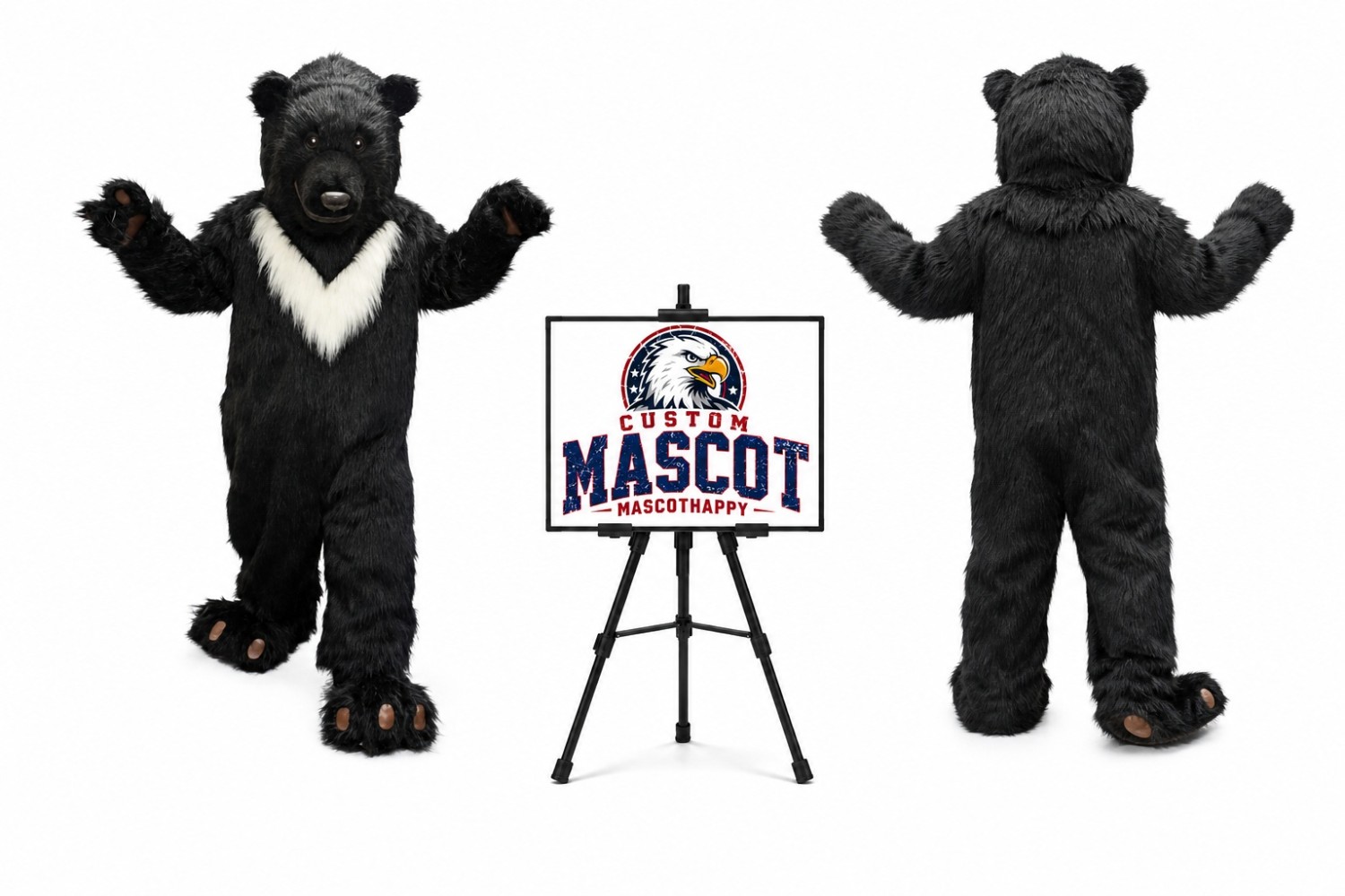 Plush Helmet Bear Mascot Costume Plush Helmet Bear Mascot Costume