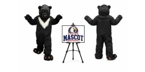 Plush Helmet Bear Mascot Costume Plush Helmet Bear Mascot Costume