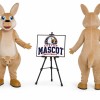 Plush Kangaroo Mascot Costume