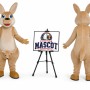 Plush Kangaroo Mascot Costume