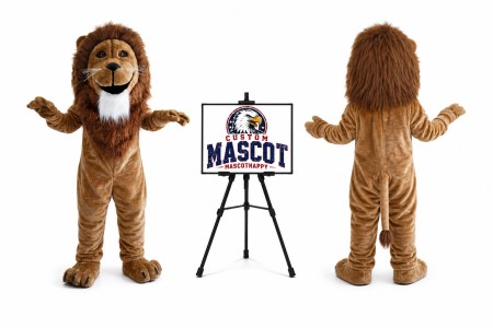 Plush Lion Mascot Costume