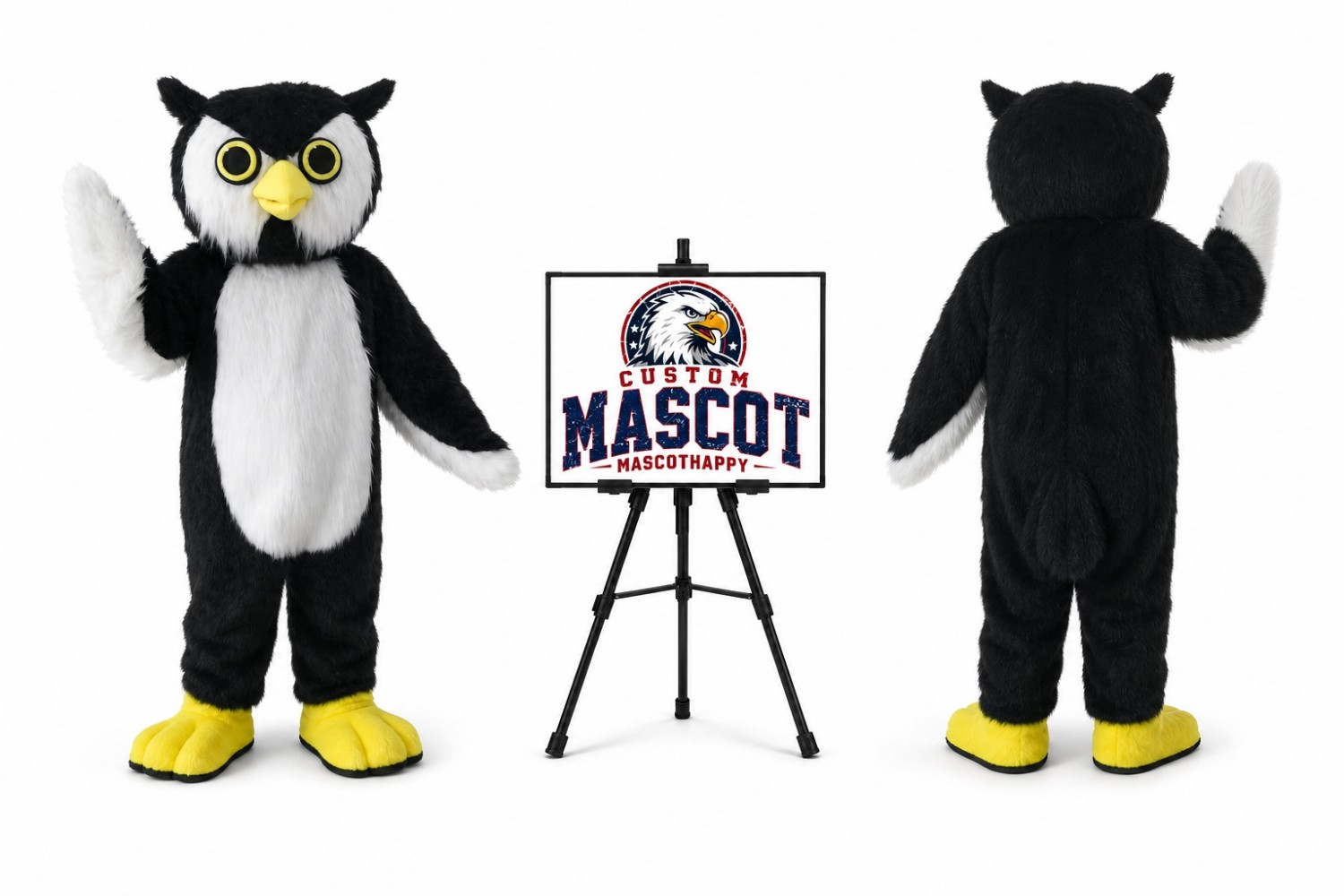 Plush Owl Hoot Mascot Costume