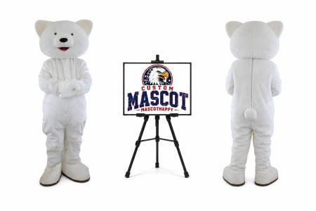 Plush Pollar Bear Animal Mascot Costume