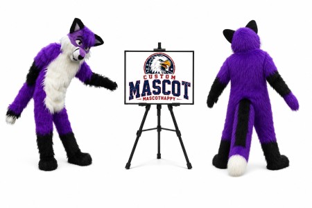 Plush Wolf Husky Mascot Costume