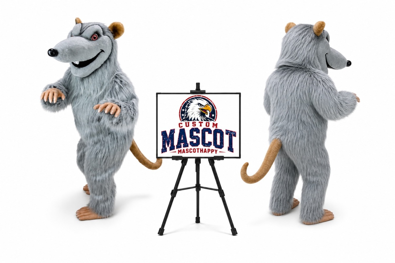 Grey Plush Rat Mouse Mascot Costume Grey Plush Rat Mouse Mascot Costume