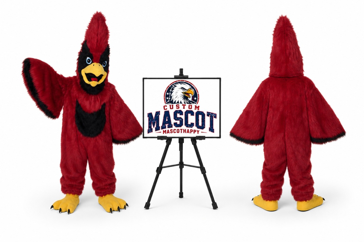 Plush Cardinal Mascot Costume Plush Cardinal Mascot Costume