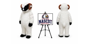 White Plush Sheep Mascot Costume White Plush Sheep Mascot Costume