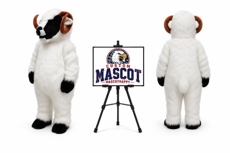 Plush Sheep Mascot Costume