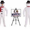Snowman Mascot Costume for Christmas Events