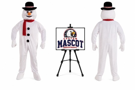 Snowman Mascot Costume for Christmas Events