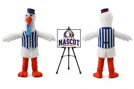 Plush Stork Mascot Costume