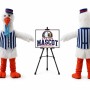 Plush Stork Mascot Costume