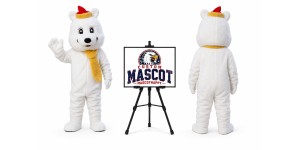 Plush Polar Bear Mascot Costume Plush Polar Bear Mascot Costume
