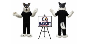 Plush Wolf Husky Mascot Costume Plush Wolf Husky Mascot Costume