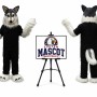 Plush Wolf Husky Mascot Costume