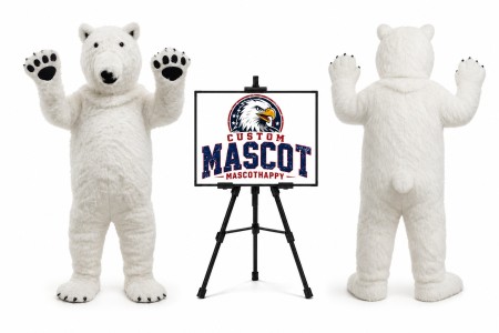 Polar Bear Mascot Costume