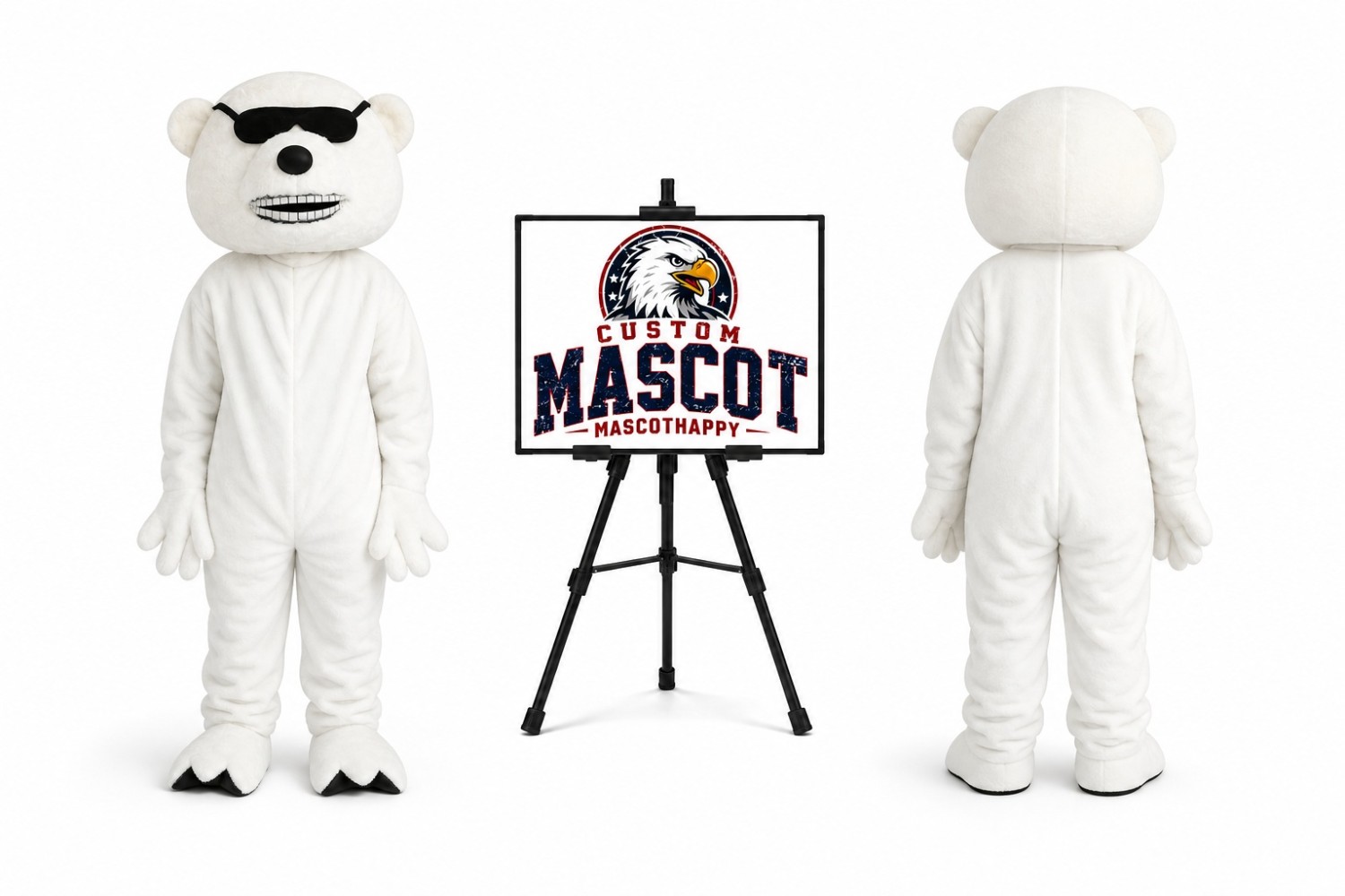 Polar Bear Mascot Costume for Parties Polar Bear Mascot Costume for Parties